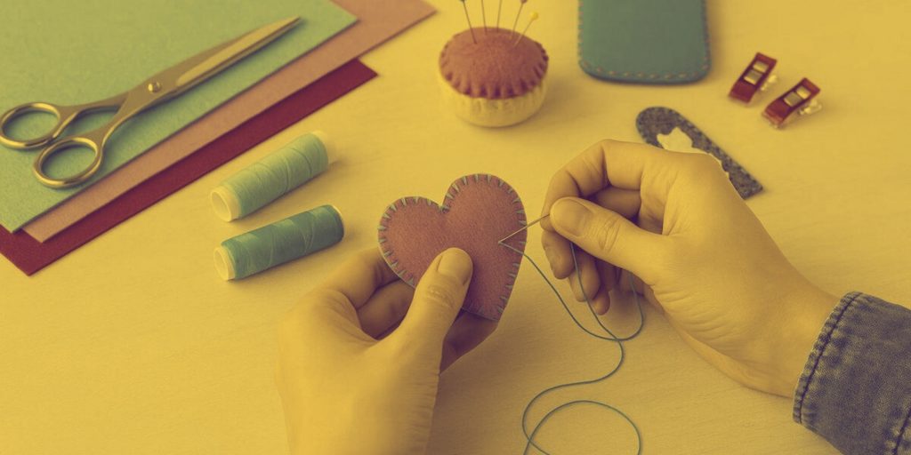 Kreatives Nähen mit Filz für Kinder